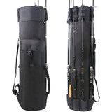 Portable Folded Fishing Rod Bag Multifunction Fishing Tackle Tools Storage Pack Cylinder Outdoor Fishing Gear Shoulder Bags X336