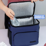 Portable Lunch Bag Food Thermal Box Durable Waterproof Office Cooler Lunchbox With Shoulder Strap Organizer Insulated Case