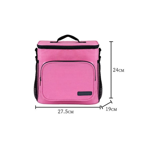 Portable Lunch Bag Food Thermal Box Durable Waterproof Office Cooler Lunchbox With Shoulder Strap Organizer Insulated Case