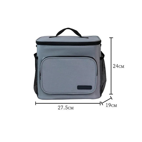 Portable Lunch Bag Food Thermal Box Durable Waterproof Office Cooler Lunchbox With Shoulder Strap Organizer Insulated Case