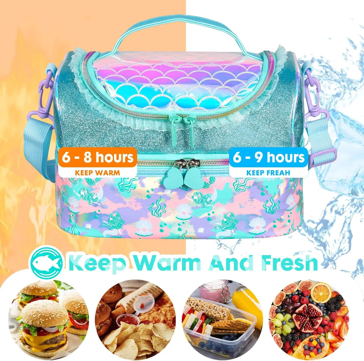 Portable Lunch Bag Thermal Insulated Lunch Box Tote Cooler Handbag Waterproof Backpack Bento Pouch Company Food Storage Bag