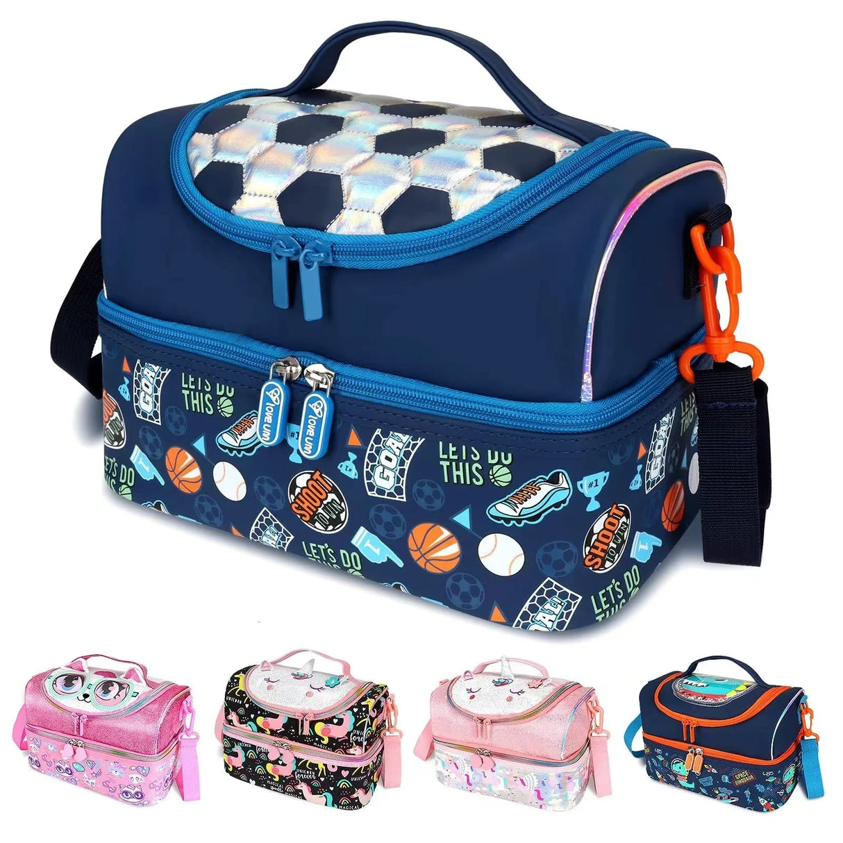 Portable Lunch Bag Thermal Insulated Lunch Box Tote Cooler Handbag Waterproof Backpack Bento Pouch Company Food Storage Bag