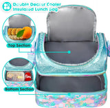 Portable Lunch Bag Thermal Insulated Lunch Box Tote Cooler Handbag Waterproof Backpack Bento Pouch Company Food Storage Bag