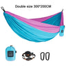 Portable Nylon Parachute Fabric Single and Double Size Outdoor Camping Hiking Garden Hammock