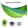 Portable Nylon Parachute Fabric Single and Double Size Outdoor Camping Hiking Garden Hammock