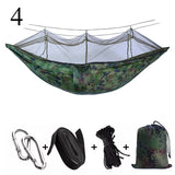 Portable Outdoor Camping Hammock 1-2 Person Go Swing With Mosquito Net Hanging Bed Ultralight Tourist Sleeping hammock