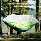 Portable Outdoor Camping Leisure Double Mosquito Net Hammocks  Garden Travel Tourist Nature Hike Sleeping Hanging Hammock Swing