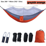 Portable Outdoor Camping Leisure Double Mosquito Net Hammocks  Garden Travel Tourist Nature Hike Sleeping Hanging Hammock Swing