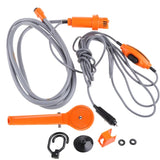 Portable Shower Camping Shower, 12V Outdoor Camp Shower Pump Shower Kit for Car Washing Cleaning Plants Watering Travel