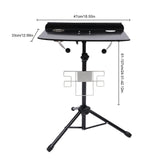 Portable Tattoo Workstation, Removable, Adjustable Tripod Base, Removable Rear Tray, Folding Mobile Ta