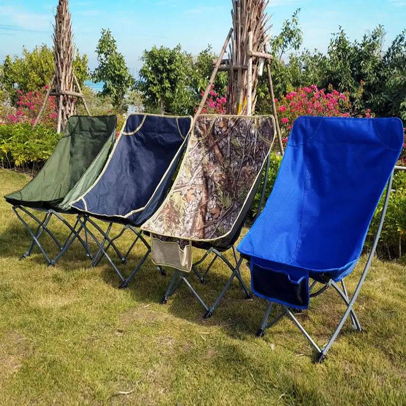 Portable folding moon chair