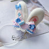 Powder blue sweet lolita hair niang headbands badge KC bear ear side clamp cream sugar sugar lolita