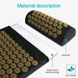 Pranamat Eco Lotus Spike Mat Acupuncture Massage Cushion Kuznetsov's Applicator for Neck Foot Back Yoga Acupressure Massage Mat