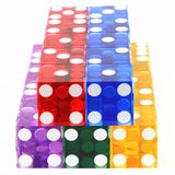 Precision Dice 19MM High-grade Acrylic TransparentSix Sided D6 Casino Sharp Straight Corners 5pcs