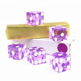 Precision Dice 19MM High-grade Acrylic TransparentSix Sided D6 Casino Sharp Straight Corners 5pcs