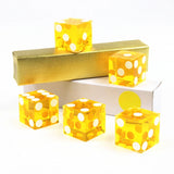 Precision Dice 19MM High-grade Acrylic TransparentSix Sided D6 Casino Sharp Straight Corners 5pcs