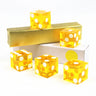 Precision Dice 19MM High-grade Acrylic TransparentSix Sided D6 Casino Sharp Straight Corners 5pcs