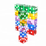 Precision Dice 19MM High-grade Acrylic TransparentSix Sided D6 Casino Sharp Straight Corners 5pcs