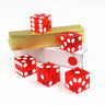 Precision Dice 19MM High-grade Acrylic TransparentSix Sided D6 Casino Sharp Straight Corners 5pcs