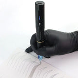 Premium Rotary Wireless Tattoo Machine Eyebrow Permanent Makeup Pen 2 Heads Tattoo Kits Use Universal Cartridge Needles