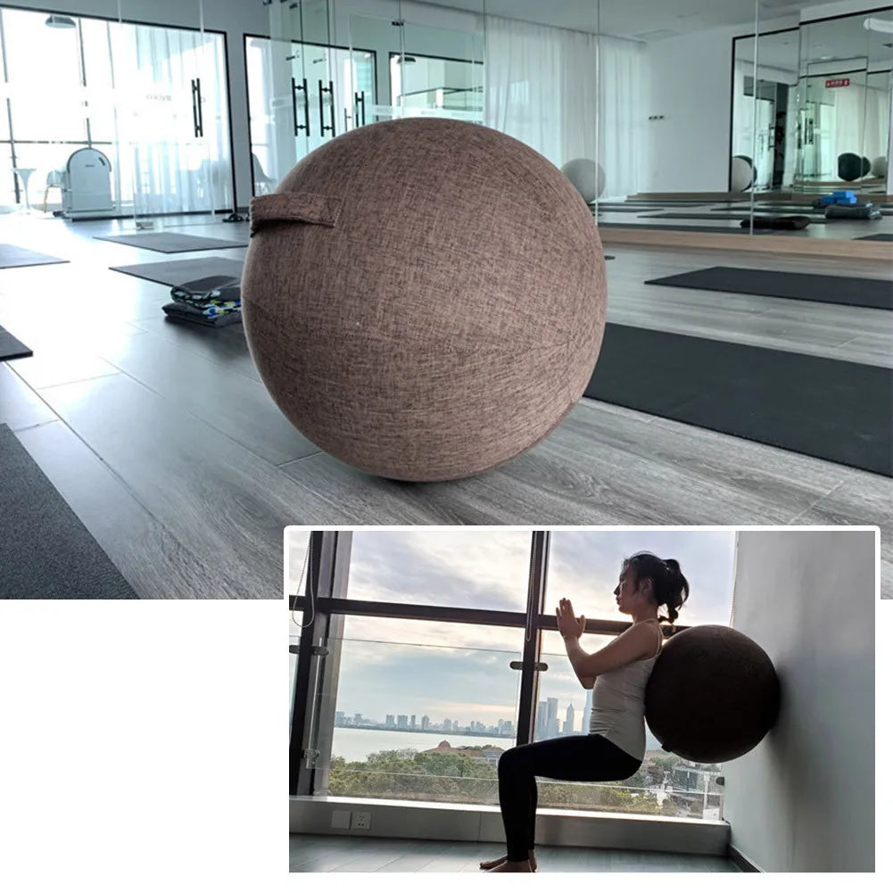 Premium Yoga Ball Protective Cover Gym Workout Balance Ball Cover and Bottom Ring for Yoga Gym Exercise Fitness Accessories