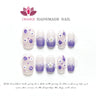 Presse on Nail Tips Full Cover With Designed Flower Deco Handwork High Quality Wearable Ballerina Artificial Korean Nail Art