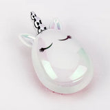 Princess Antiklit Detangling Children Small Hair Comb Cartoon Unicorn Head Massager Anti-static Cute Kids Hairdressing Care Tool