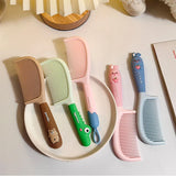 Princess Household Untangling Hairbrush Care Tools Cute Kawaii Cartoon Bear Rabbit Long Hair Brush Comb for Girls Women Baby