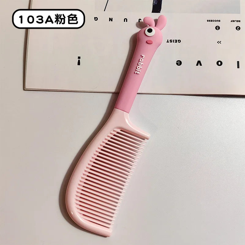 Princess Household Untangling Hairbrush Care Tools Cute Kawaii Cartoon Bear Rabbit Long Hair Brush Comb for Girls Women Baby