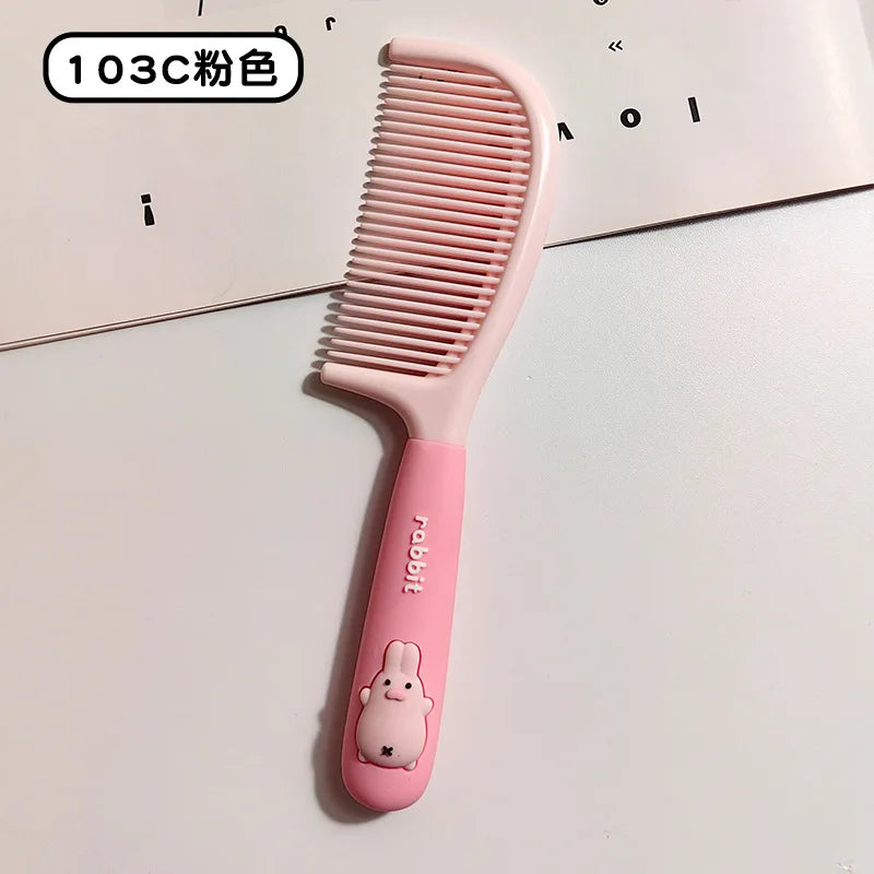 Princess Household Untangling Hairbrush Care Tools Cute Kawaii Cartoon Bear Rabbit Long Hair Brush Comb for Girls Women Baby