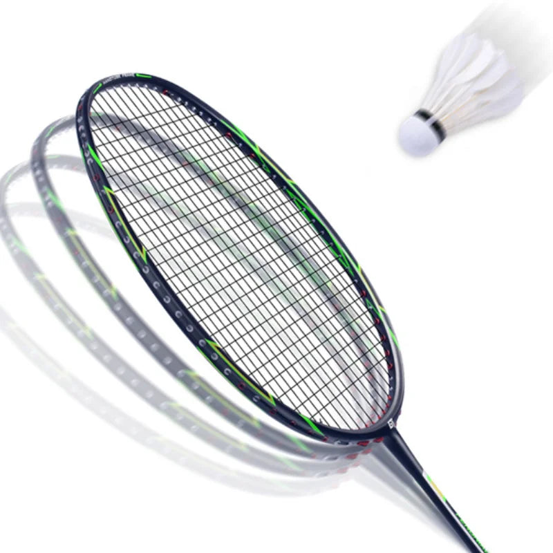 Professional 6U Ultralight Carbon Fiber Sports Training Racket String Gundam Racket Indoor And outdoor Badminton Racket