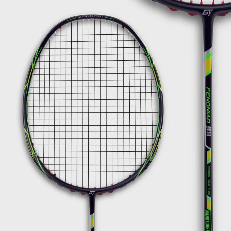 Professional 6U Ultralight Carbon Fiber Sports Training Racket String Gundam Racket Indoor And outdoor Badminton Racket