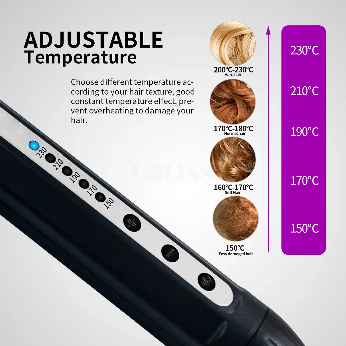 Professional 7mm Curler Iron Wand for Man Roller PTC Heating Cone Hair Styling Appliances Set Beauty Salon Styler for Women