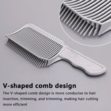 Professional Barber Clipper Hair Cutting Comb Men Adjustable Curved Flat Top Hair Clipper Fade Brush Salon Styling Tool