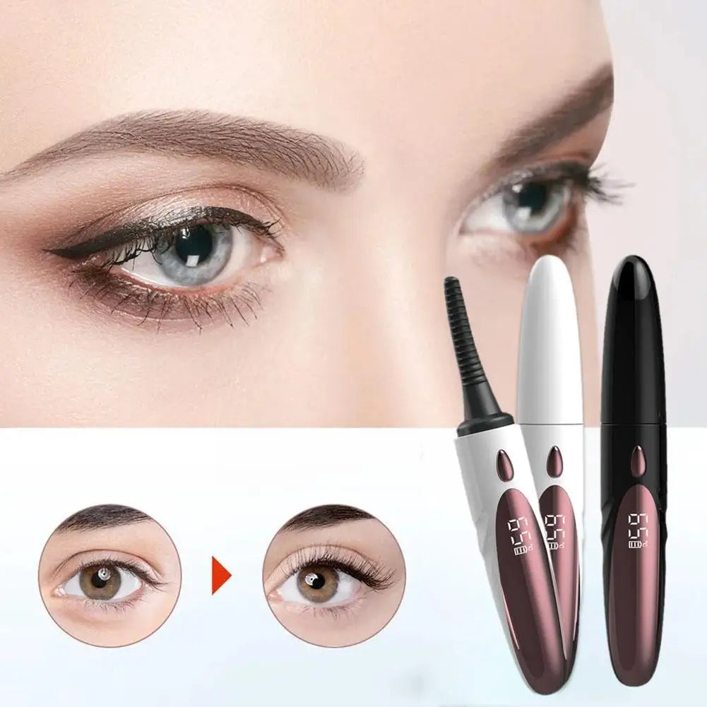 Professional Electric Eyelash Curler Charging Model Fast Heating Curling Clip Eyelash Cosmetic Makeup Tools Accessories For P4I2