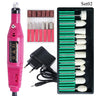 Professional Electric Nail Drill Machine Manicure Milling Cutter Nail Drill Bits Files Polisher Sander Gel Polish Remover Tools