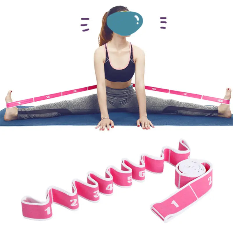 Professional Yoga Belt Gymnastics Supplies Stretch Resistance Band Indoor Gym Elastic Band Fitness Training Equipment Belt