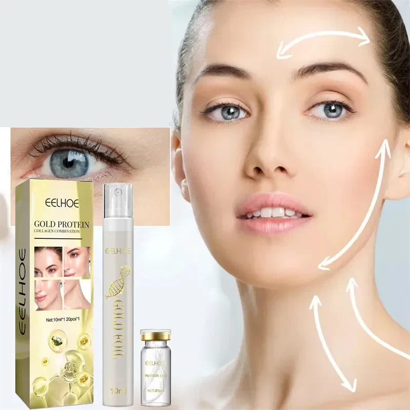 Protein Thread Lifting Kit Face Lift Firming Absorbable Anti-Aging Facial Serum Collagen Wrinkle Remove Skin Care Essence 2023