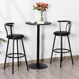 Pub Bar Table 24-Inch Round Top 40-Inch Height Modern Style Standing Circular Cocktail Table Suitable for Living Room