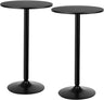 Pub Bar Table 24-Inch Round Top 40-Inch Height Modern Style Standing Circular Cocktail Table Suitable for Living Room