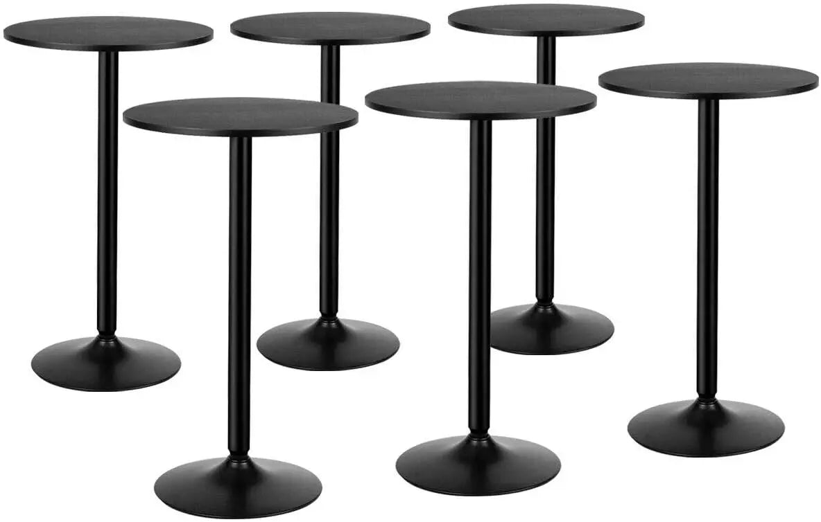 Pub Bar Table 24-Inch Round Top 40-Inch Height Modern Style Standing Circular Cocktail Table Suitable for Living Room