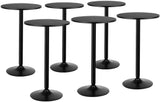 Pub Bar Table 24-Inch Round Top 40-Inch Height Modern Style Standing Circular Cocktail Table Suitable for Living Room