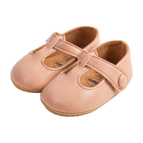 Pudcoco Baby Girl Premium PU Flats Infant First Walker Crib Shoes for Party, Festival, Baby Shower 0-18M