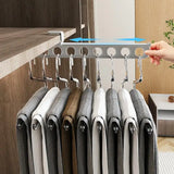 Pull Out Closet Organizer Household Pulling Slide Track Pants Rack Wardrobe Clothes Organizers for Space Saving and Storage