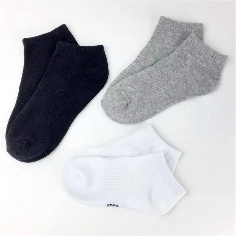 Pure Cotton Soft White Student Socks Breathable Absorbing Sweat Sport Socks Boys Girls Quality Socks 4Pairs/Lot Size 16-24cm