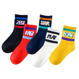 Pure Cotton Soft White Student Socks Breathable Absorbing Sweat Sport Socks Boys Girls Quality Socks 4Pairs/Lot Size 16-24cm