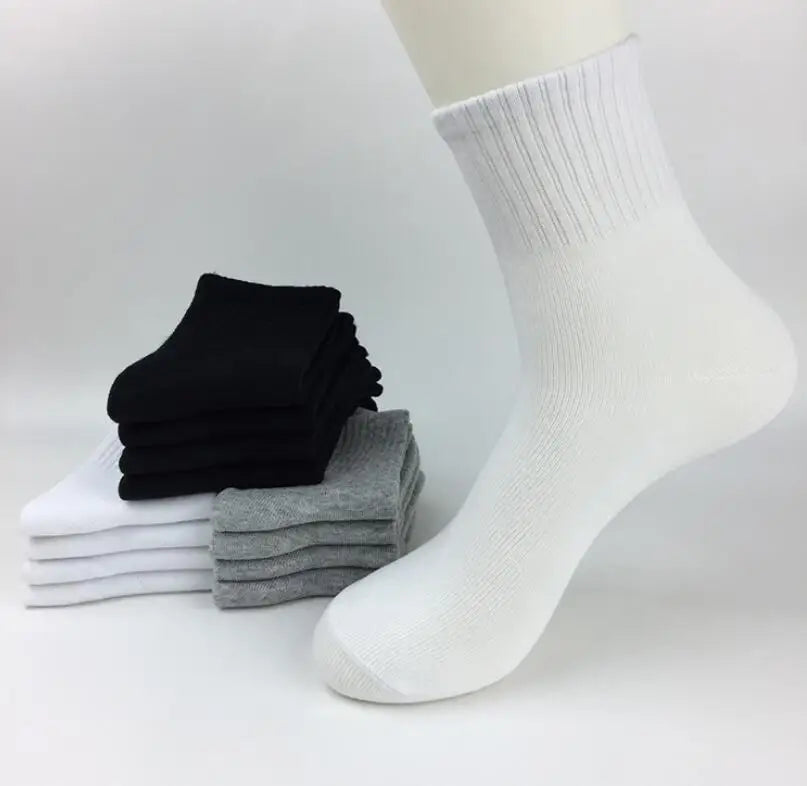 Pure Cotton Soft White Student Socks Breathable Absorbing Sweat Sport Socks Boys Girls Quality Socks 4Pairs/Lot Size 16-24cm