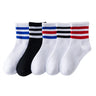 Pure Cotton Soft White Student Socks Breathable Absorbing Sweat Sport Socks Boys Girls Quality Socks 4Pairs/Lot Size 16-24cm