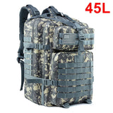 QT&QY 30/45L Man Tactical Backpacks Military Traveling Bags Army Outdoor 3P Assault Pack EDC Molle Pack For Trekking Hunting Bag