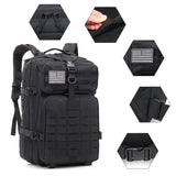 QT&QY 30/45L Man Tactical Backpacks Military Traveling Bags Army Outdoor 3P Assault Pack EDC Molle Pack For Trekking Hunting Bag